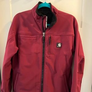 Soft shell Carhartt burgundy jacket